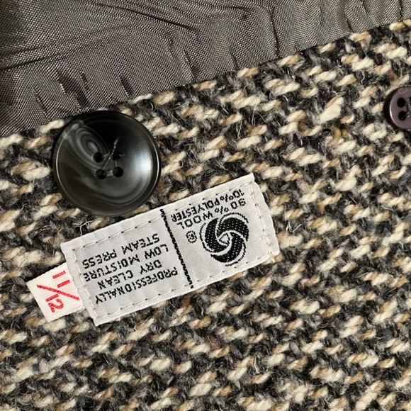RARE! Vintage Wool MADE IN USA Formal Ladies Dinner Jacket Winter Formal 11/12 - Picture 4 of 6